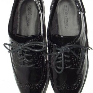 ASOS Shoes Mens Size 7 Black Patent Leather Oxford lace up